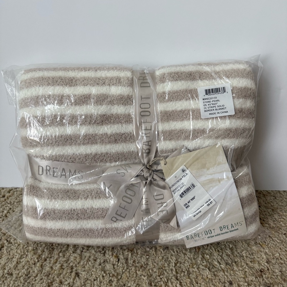 Barefoot Dreams Striped Throw Blanket